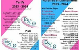 INSCRIPTIONS 2023/2024