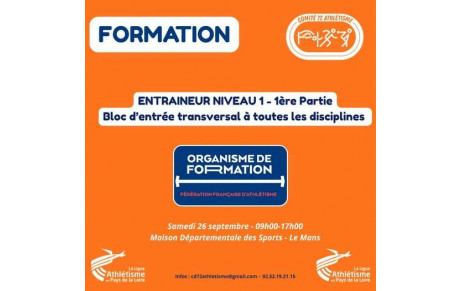 Formations (septembre/octobre)